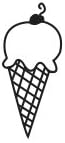 Ice Cream Cone Incentive Stamp - Spring/Summer DIY Crafts, Teacher Stamps for Grading - Cute Spring/Summer Kids Stamp, Wooden/Rubber Peg Stamp for Students, Classroom, Homework, Grading and Crafts