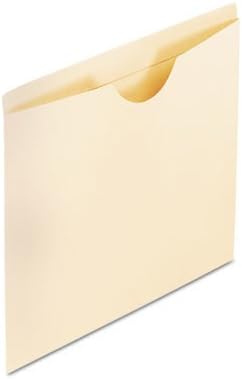 Pendaflex File Jackets, Letter Size, Manila, Reinforced Straight-Cut Tabs with Thumb Cut, 100 per Box (22000EE)