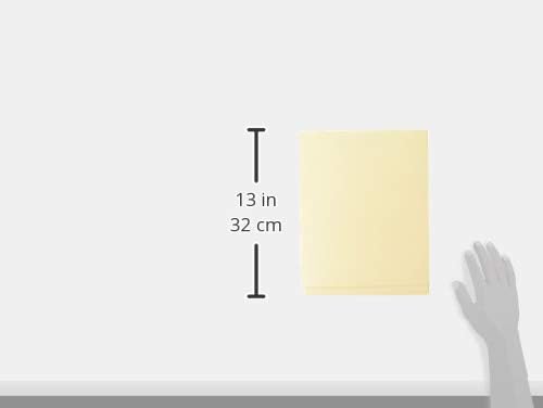 Smead End Tab Fastener File Folder with Full Pocket, 2 Fasteners, Reinforced Straight-Cut Extended Tab, Letter Size, Manila, 50 per Box (34101) (Pack of 5)