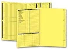 Real Estate Listing Folder Right Panel -Legal Size- Holder for Documents, Pre-Printed with Closing Checklist & Tracker Card Stock Color-Coded Dots for Organization - Made in USA 25-Pack Yellow