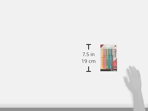 PILOT Precise V5 Stick Liquid Ink Rolling Ball Stick Pens, Extra Fine Point (0.5mm) Assorted Ink Colors, 7-Pack (31887)