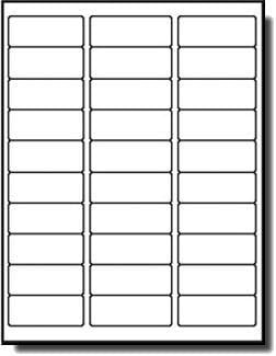 Address Labels for Inkjet Printers 1" x 2-5/8", Pack of 15000 Labels