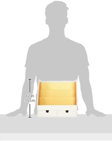 American Crafts 375810 Desktop Organizer Crate Paper Desktop Storage Desktop Organizer