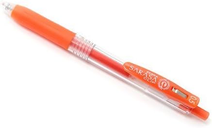 Zebra Sarasa Clip Pen 0.5 mm, Red/Orange (JJ15-ROR)