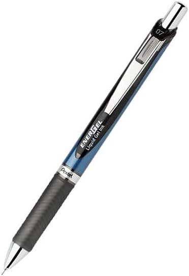 Pentel EnerGel Deluxe RTX Retractable Liquid Gel Pen, Medium Line, Metal Tip, Assorted Ink, 3 Pack (BL77BP3M1)