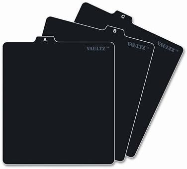 A-Z CD File Guides, 5 x 5 3/4, Black2