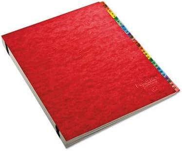 Pendaflex A-Z Expanding Desk File, Letter Size, Red Pressboard Cover (11017)