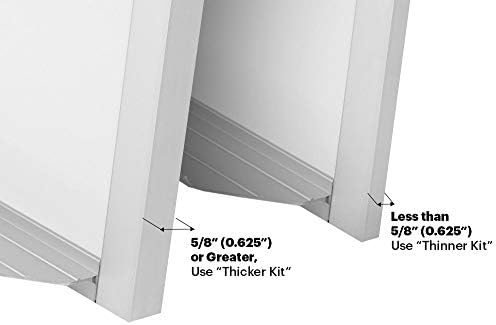 Whiteboard Installation Hardware Kit, Heavy Duty, Hangs up to an 8 Foot Dry Erase or Chalkboards for Boards up to 1/4" Thick