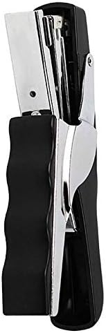 Clip-On Stapler for 20-Page Heavy-Duty Desktop Stapler for Office Staplers (Black)