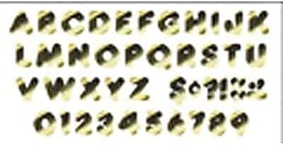 Trend Enterprises "Casual Uppercase 4"" Ready Letter, Metallic Gold 72 per Pack" (T-479)