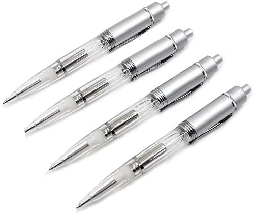 Glovion LED Pen Light, LED light Writing Pens -Powered Black Ink Penlights -(White/Red/Blue/Green Color)-Pack of 4 Pens
