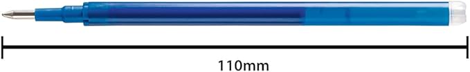 Eberhard Faber Blue Erasable Gel Ink Refills Compatible with Most Known Gel Pens - Set of 3