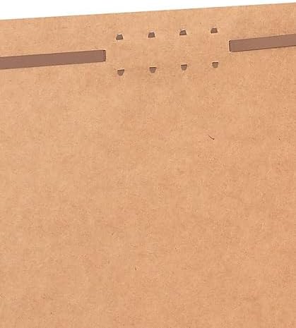 Staples Reinforced Fastener Folder, Letter Size, Kraft Pressboard, Durable Construction, 50/Box
