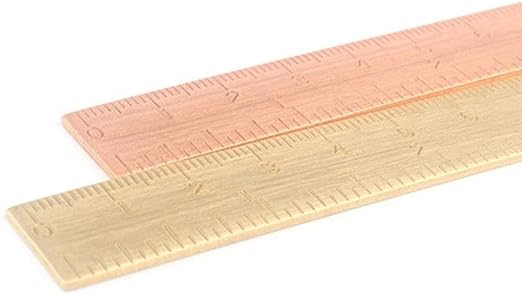 1pc Rose Gold Ruler, Metal Drawing Ruler,Unisex Learning Measuring Rulers Bookmark Stationery for School Office Math Geometry Gift Office and School Supplies Drafting Tools and Kits,Teaching Materials