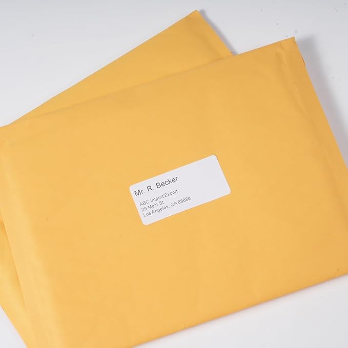 Compatible with Brother DK-1209(1.1” x 2.4”) White Paper Label, Address Barcode Die-Cut Work with QL-600 QL 810w QL 820NWB Printers (8 Rolls + 1 Frame)