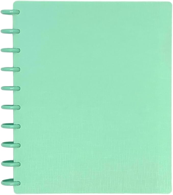 Talia Discbound Notebooks, Planner, Customizable, (Sage Green w/Sage Green Discs, Midsize (7.5in x 9.75in))