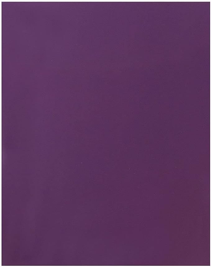 JAM PAPER Laminated Two Pocket Glossy School Folders - Letter Size - High Gloss Purple - Bulk 50/Box
