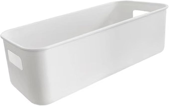 Cyrank Phone Case Organizer, White Phone Case Storage Box Storage Bins Holder Cell Box for Desk Cupboard Cabinet