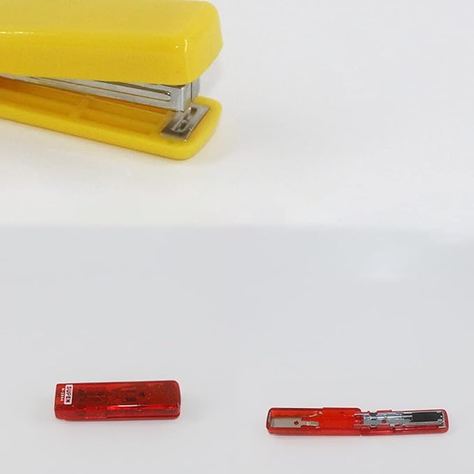 KUYWLMKMZZ Desk Stapler Desktop Stapler Creative Stapler Micro Stapler Mini Small Stapler Office Student Stationery Gift Suitable for Office Desk Office Binding School Supplies (Color : A)