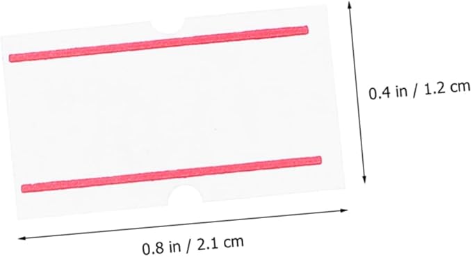 20rolls Self-Adhesive Price Label Paper Stickers for Retail Use - Tags and Firm Adhesion for Supermarkets and Commerce