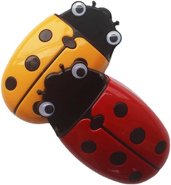 Ladybug Whiteboard Eraser & Marker Holder – Magnetic 2-in-1 Organizer, Red Cute Insect Design (122x71x44mm) – Adhesive Whiteboard Accessory for Classroom, Office, or Home Use