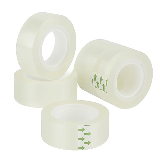 YGM Clear Packing Tape Refills The Office Supplies Fashion Classroom Must Haves School Supplies Packing Tape Dispenser Desk Accessories & workspace Organizers Shipping Tape School Trans Tape (5)