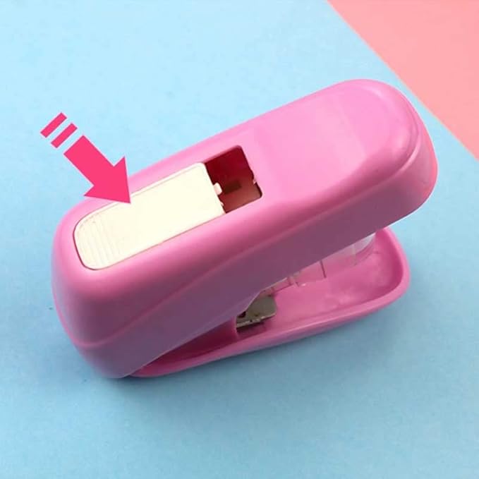 Staple-Free Stapler Office Student Stationery Paper Document Binding Machine Binding Tool Supplies(C)