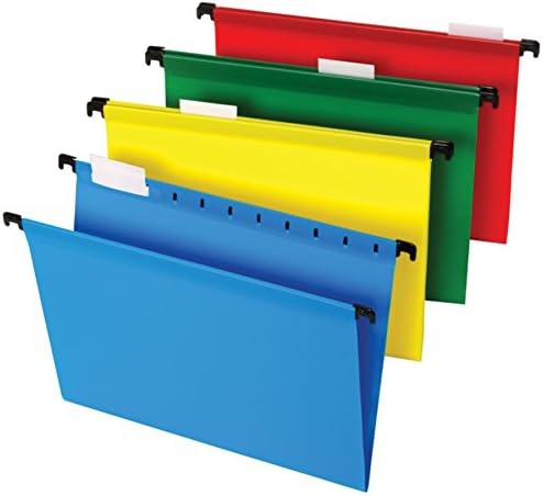 Office Depot® Brand Hanging File Folders, 8 1/2" x 11", Letter Size, Assorted Colors, Box Of 20 Folders
