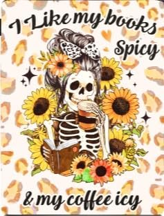 Skull Sunflower Book Cover, Book Sleeve for Book Lovers, Book Sleeve with Zipper, Waterproof Memory Fabric, Learning Supplies for Readers, Gifts for Chritsmas Thanksgiving 11.2x8.3in