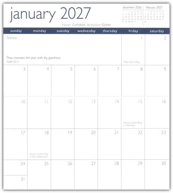 Faithfully Yours 2026-2027 Pocket Calendar and Planner (Let All that You Do Be Done with Love)
