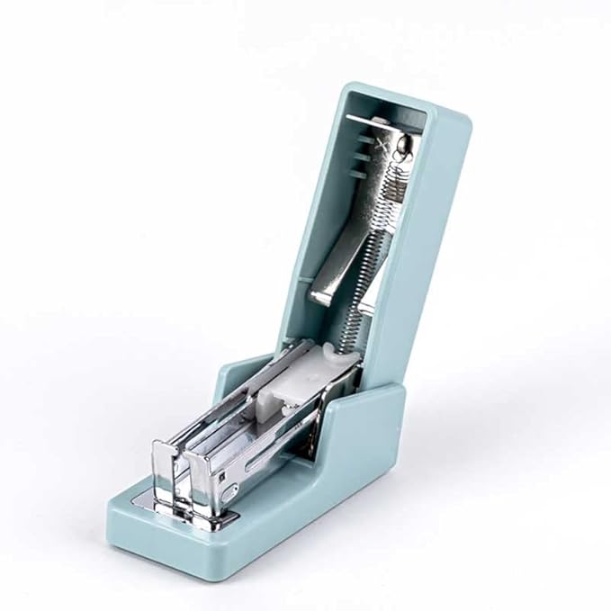 Mini Stapler Set Portable Color Paper Binding Machine Using 24/6/26/6 Staples Stationery Office Supplies(C)
