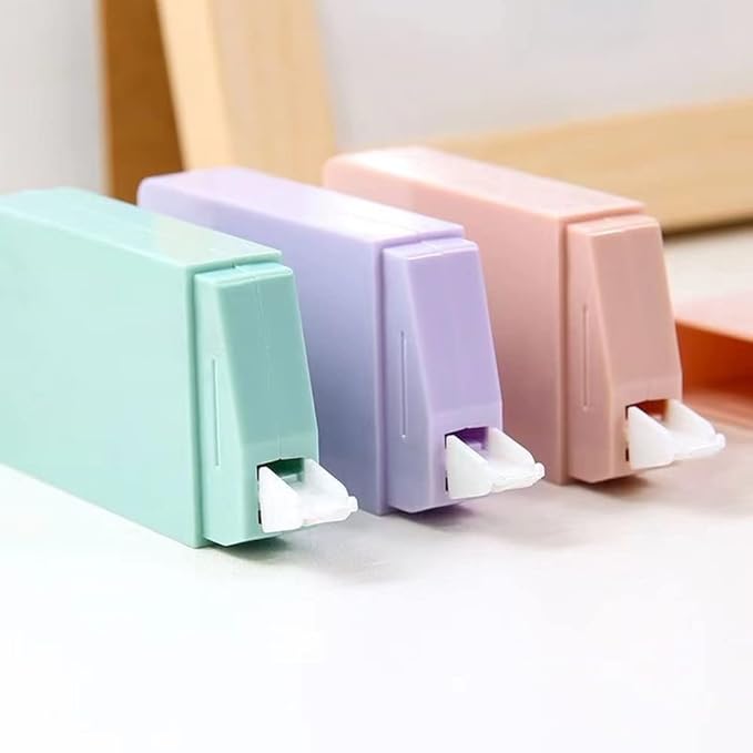 LOPURO White Out Correction Tape, 6Pcs Cute White Out Tape Pastel Color Correction Tape Eraser Easy to Use Applicator Instant Corrections for School Office Home Supplies (Cute)