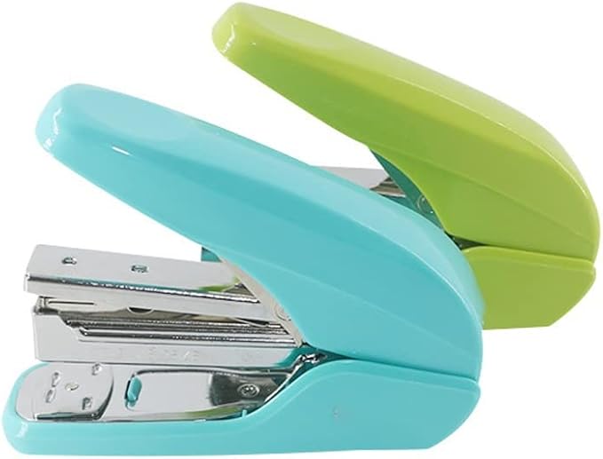 KUYWLMKMZZ Desk Stapler Mini Stapler Desktop Stapler 20-Page Capacity Stabler Document Binding Desktop Office Student Supplies Staplers for Desk School Supplies (Color : C)