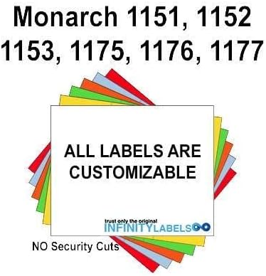 96,000 Monarch 1151 Compatible Buff Brown General Purpose Labels for Monarch 1151, 1152, 1153, 1175, 1176, 1177, 1180, & 1361 Price Guns. Full Case + 16 Ink Rollers. NO Security cuts.