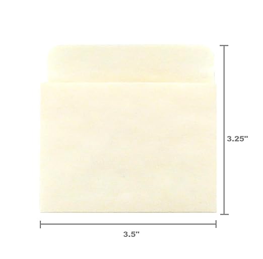 Hygloss Products Manila Library Pockets – Non-Adhesive Pocket Envelopes Made in the USA – 3 x 3.5 Inches, 40 Pack