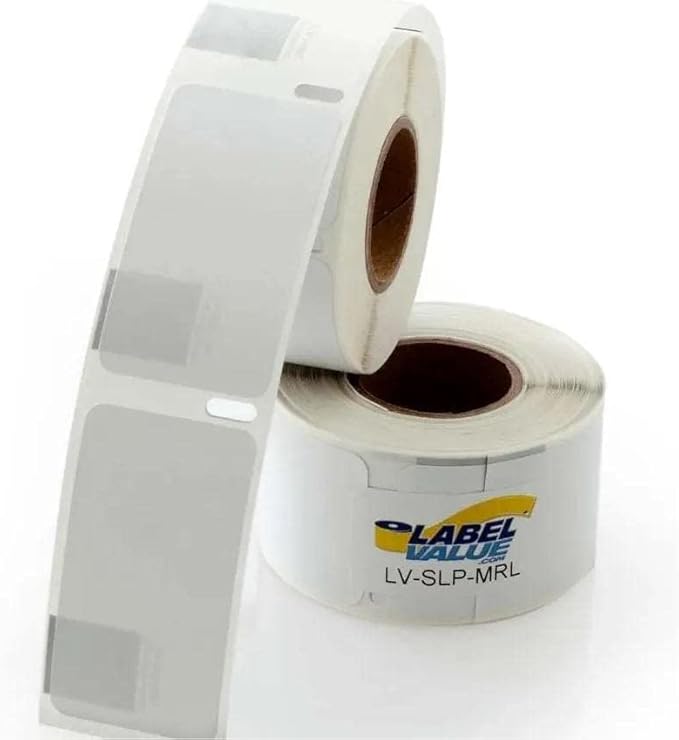 White Address Labels – 1-1/8” x 2”, 220 Labels per Roll, 2 Rolls per Pack – Permanent Adhesive Multipurpose Labels for Mailing, Filing & Storage – Seiko Compatible Labels | LabelValue