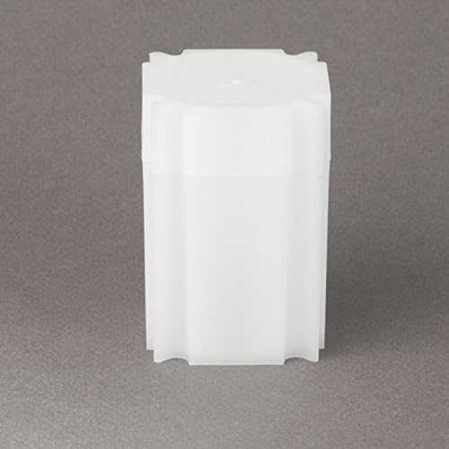 (5) Coinsafe Brand Square White Plastic (Large Dollar) Size Coin Storage Tube Holders Model: Office Supply Product Store by HomeOffice