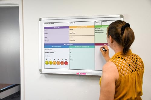Pain Control with Color Hospital Whiteboard - 36in x 24in