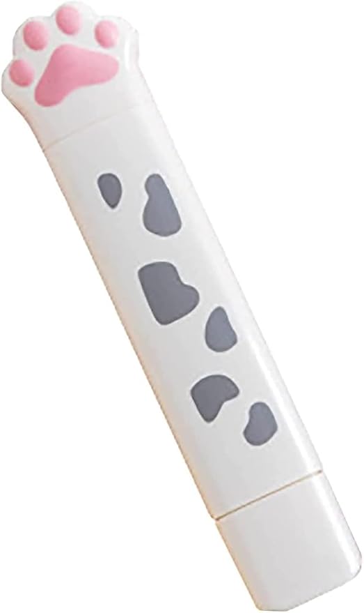 White Cute 2 in 1 Correction Tape and Glue Set, Double Sided Tape Roller, Cartoon Aesthetic Cat or DIY Scrapbook Kids Students Writing Kids Students Office School Supplies