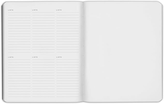 Gallery Leather Family Planner 2027, for moms, Elegantly Bound Calendar Planner and Notebook with Stylish White Page Edges, 18 Months - Caribbean Aqua - 9x7"