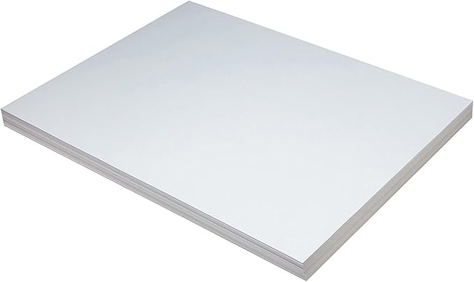 School Smart Pacon Heavyweight Tagboard, 18 x 24 Inches, 11 Pt, White, Pack of 100 (085498)