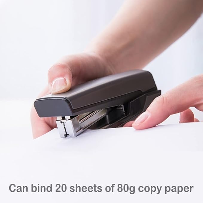 Desk Stapler Metal Stapler Standard Multifunctional Stapler Desktop Stapler 20-page Capacity Durable Metal Stationery Suitable for Document Binding School Supplies ( Color : White , Size : Medium )