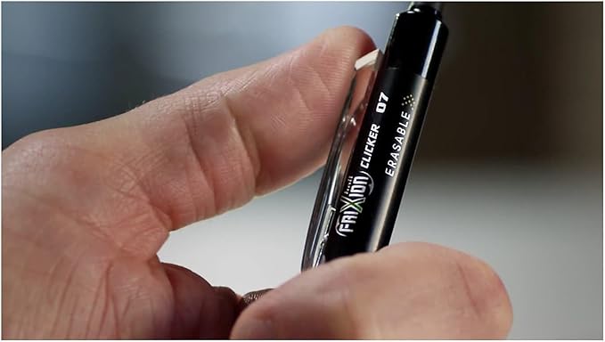 PILOT FriXion Clicker Erasable Pens, Refillable & Retractable Gel Ink Pens, Fine Point 0.7 mm, Navy Ink, 1-Pack (Pack of 3) - Ideal for School, Journaling, & Office Writing
