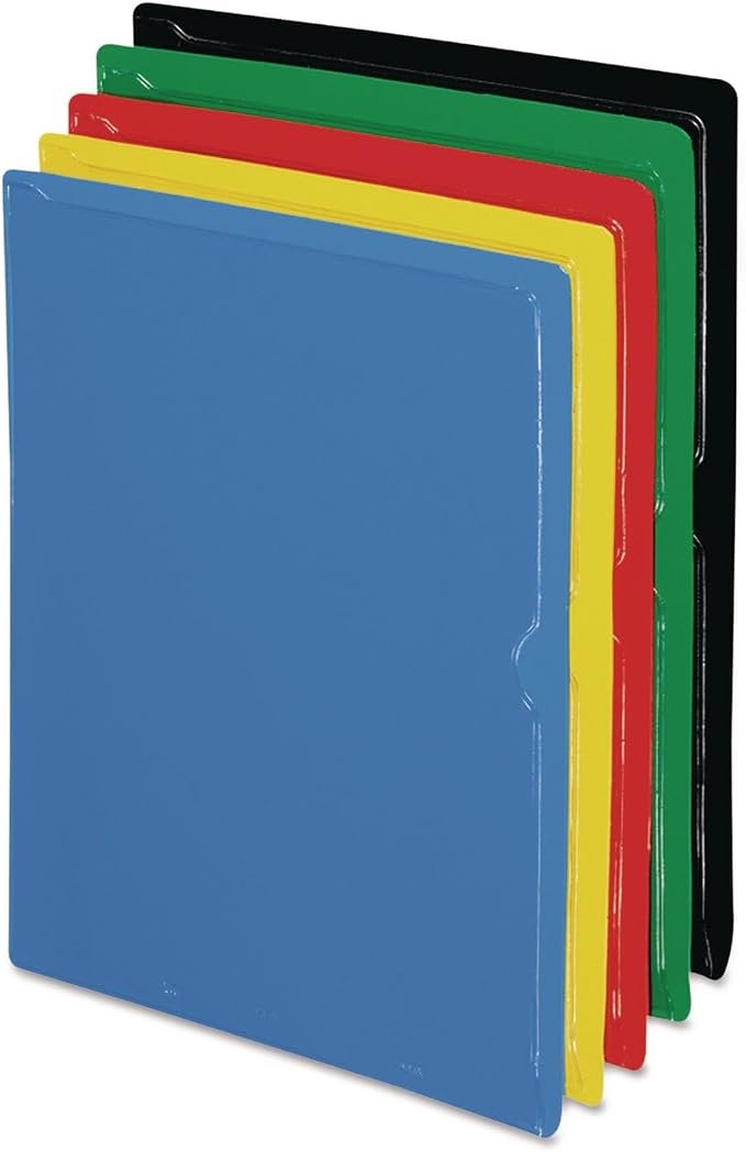 Pendaflex 62001 Heavy-Gauge Organizers, Letter, Vinyl, Five Colors, 25/Box