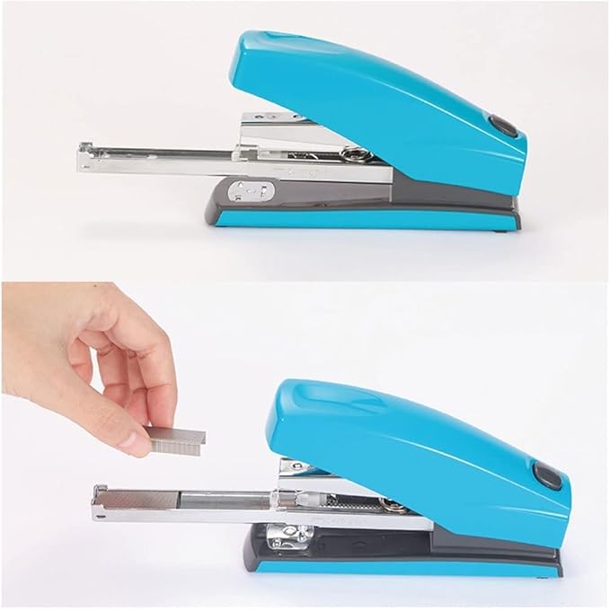 Desk Stapler Labor-Saving Office Stapler Handheld Stapler Office Supplies 25 Page Capacity Stapler Suitable for Office Or Desk with 3 Color Options School Supplies (Color : A)