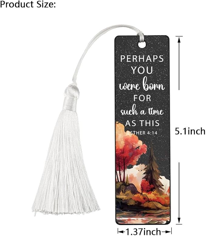 Christian Purpose - Affirming Bookmark, Inspirational Gift for Believers, Uplifting Present for Spiritual Readers, Spiritual Bookish Present, Unique Autumn & Scripture Design Bookmark, WCB83