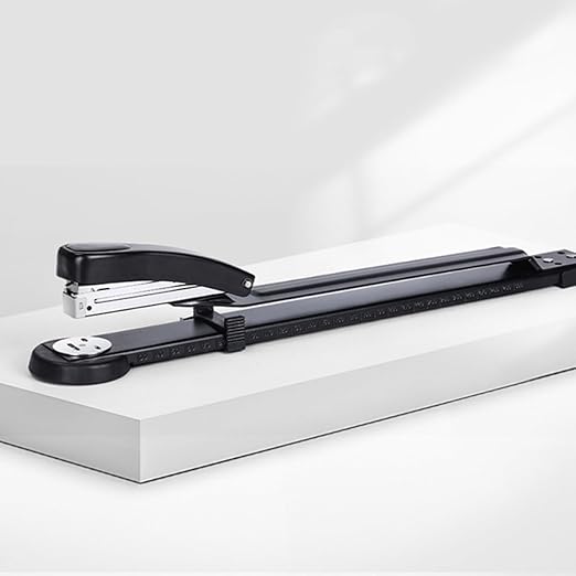 Long Arm Stapler Desktop Stapler with Hole Punch for School and Office Use