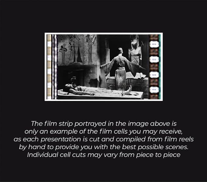 Universal Monsters The Mummy (1932) - Boris Karloff - Laminated 2x6 FilmCells Bookmark with 35mm Clip of Film and Tassel
