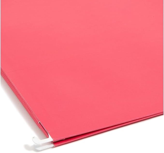 Smead Hanging Pocket with Full-Height Gusset, 3-1/2" Expansion, Letter Size, Assorted Colors, 12 per Pack (64291)