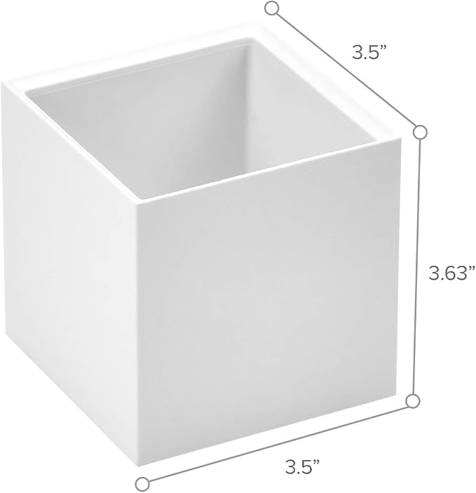 Bostitch Office Konnect Pencil Cup Desk Organizer, Pen Cup, 2-Pack, White